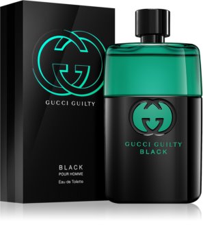 Idee regali per lui:il l’eau de toilette aromatica  Guilty Black di Gucci.